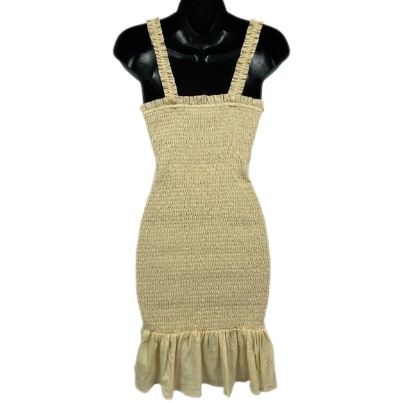 Nwt | Lost + Wander Sweet Lemon Pie Smocked Mini Dress Size XS